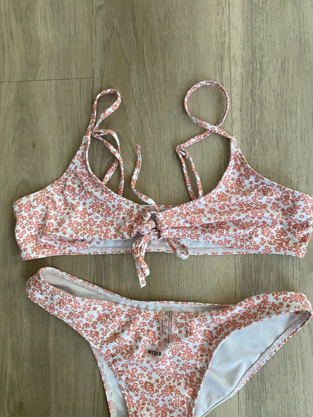 Swim Bundle Size Small  | SHEIN Floral Bikini Set + Floral High Waist & Orange - Picture 3 of 14